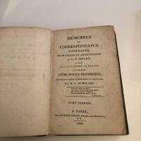 M&eacute;moires et Correspondance Litt&eacute;raires, Dramatiques et Anecdotiques vol. 1+2+3