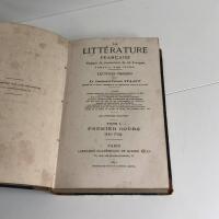 La litt&eacute;rature fran&ccedil;aise depuis la formation de la langue jusqu'a nos jours