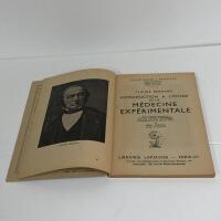 Introduction a l'&eacute;tude de la m&eacute;decine exp&eacute;rimentale