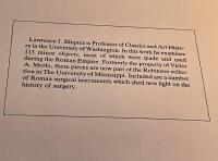 Roman surgical instruments and minor objects in the University of Mississippi