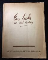 En bok till Karl Hovberg, p&aring; 50-&aring;rsdagen den 24 mars 1943