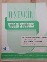 O Sevcik Violin Studies, 