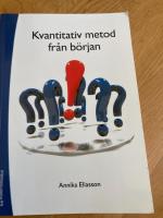 Kvantitativ metod fr&aring;n b&ouml;rjan