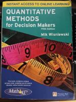 Quantitative methods for decision makers