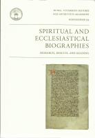 Spiritual and ecclesiastical biographies