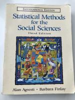 Statistical Methods for Social Sciences. Third Edition. 