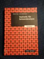 Statistik f&ouml;r beteendevetare : faktabok