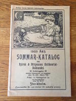 1905 &aring;rs sommar-katalog fr&aring;n Bj&ouml;rck & B&ouml;rjessons antikvariat-bokhandel