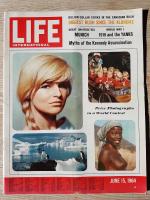LIFE June 15, 1964. Kennedy assasination myths, Prize photographs in a world contest