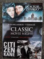 Classic movie night: Dr. Zjivago / Citizen Kane / Afrikas drottning / De 400 slagen