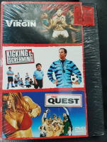 3 DVD inplastad: The 40-Year-Old Virgin / Kicking & Screaming / The Quest