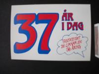 Lite &auml;ldre  f&ouml;delsedagskort  37