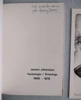 Janeric Johansson  Teckningar / Drawings 1969-1978. (Bibliofilupplaga med signerad och numrerad original-litografi &rdquo;I d&aring;ligt s&auml;llskap&rdquo; nr 163/250.)