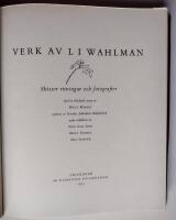 VERK AV L. I. WAHLMAN. Skisser, ritningar och fotografier