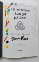 En s&oslash;r&oslash;ver kan g&aring; p&aring; isen. En mosaikbog om digtermaleren J&ouml;rgen Nash (dedikation med illustration i blandteknik)