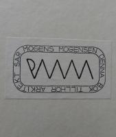 VERK AV L. I. WAHLMAN. SKISSER, RITNINGAR OCH FOTOGRAFIER (Arkitekt Mogens Mogensens exemplar)