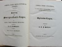 Uplands-lagen. Codex Iuris Uplandici, cum notis criticis, variis lectionibus, glossario et indice nominum propriorum.