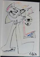 Yoshio Nakajima 1987 (ryggtitel). Inneh&aring;ller 4 originalverk av konstn&auml;ren.