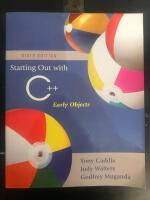 Starting out with c++ - early objects