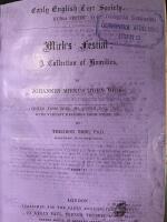 Kirks Festial A collection of Homilies by Johannes Mirkus (John Mirk) Edited From Bodl Ms Hough Eccl Top. 4 With Varian Readings From other Mss.
