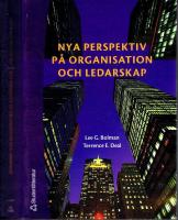 Nya perspektiv p&aring; organisation och ledarskap