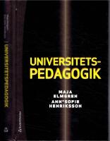 Universitetspedagogik