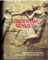 Striden Om Genus - Politik, vetenskap & social kamp