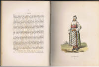 Ett &Aring;r i Sverige - Taflor af Svenska Allmogens kl&auml;dedr&auml;gt, lefnadss&auml;tt och hemseder samt de f&ouml;r landets historia m&auml;rkv&auml;rdigaste orter, tecknade af J.G. Sandberg, beskrifne af A. Grafstr&ouml;m och utgifne af C. Forssell