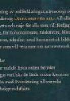 L&Auml;RDA  ORD  F&Ouml;R  ALLA  -  Allm&auml;nvetenskaplig ordbok