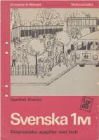 Svenska 1 M Diagnostiska uppgifter med facit