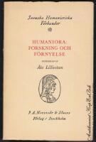 Humaniora - forskning och f&ouml;rnyelse