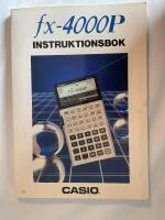 fx-4000P Instruktionsbok Casio