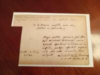 Religi&ouml;s anteckning p&aring; latin daterad 2 juni(?) 1641