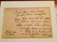 N&aring;gonstans b&auml;rs de stygiska molnen. Latinsk handskrift fr&aring;n 1641.