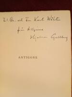 Antigone - Sofokles - 1935. Med dedikation fr&aring;n &ouml;vers&auml;ttaren Hjalmar Gullberg