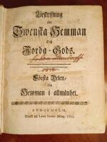 Beskrifning om Swenska Hemman och Jorda-Gods. I-II. 1755-56