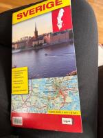 Sverigekarta 1:800 000/ 1cm = 8km