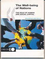 The well-being of nations - the role of human and social capital