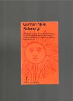SOLENERGI - utnyttjandet av solen