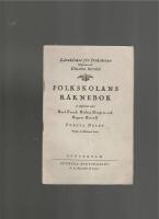 FOLKSKOLANS R&Auml;KNEBOK F&ouml;rsta delen, tredje &aring;rsklassens kurs