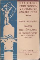 Namn och &ouml;knamn p&aring; politiska partier och personer i Sverige