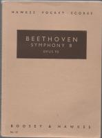 Hawkes Pocket Scores Beethoven Symphony 6 Pastorale opus 68, symphony 8 opus 93