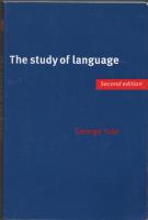 The study of language