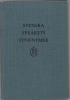 SVENSKA SPR&Aring;KETS SYNONYMER