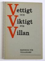 Vettigt och viktigt f&ouml;r villan