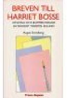 Breven till Harriet Bosse