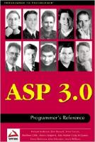ASP 3.0 programmer's reference