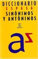 Diccionario Espasa Sin&oacute;nimos y Ant&oacute;nimos