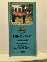 Hingstar i enskild &auml;go verksamma inom svensk halvblodsavel 1989