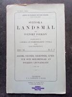 Svenska landsm&aring;l och svenskt folkliv H. 6-7